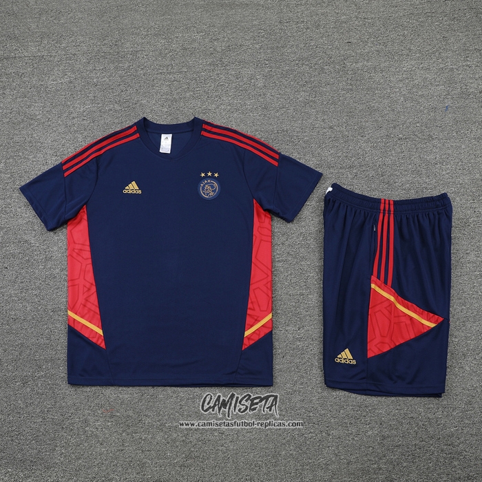 Chandal del Ajax 2022-2023 Manga Corta Azul - Pantalon Corto